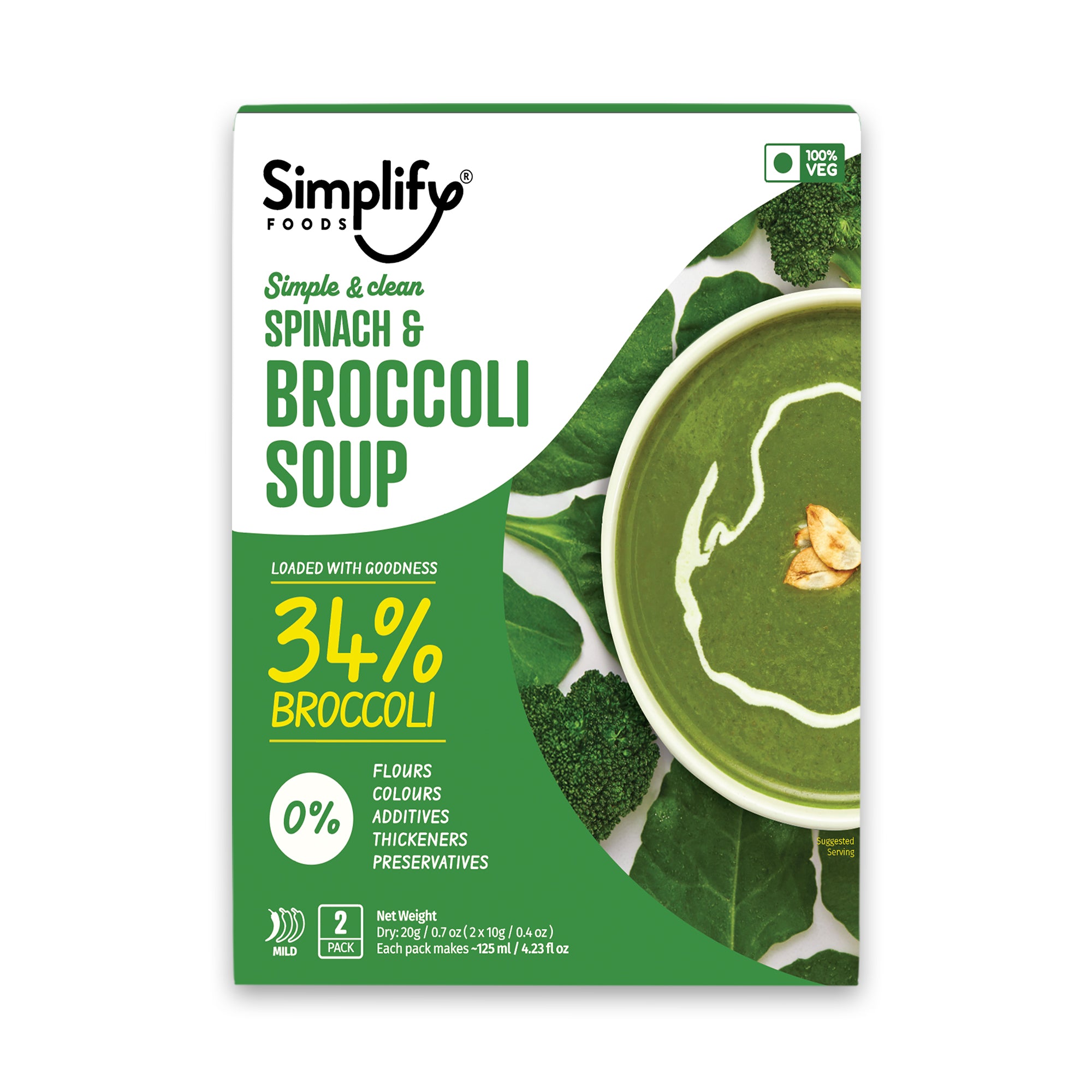 Spinach and Broccoli soup - 1 sleeve