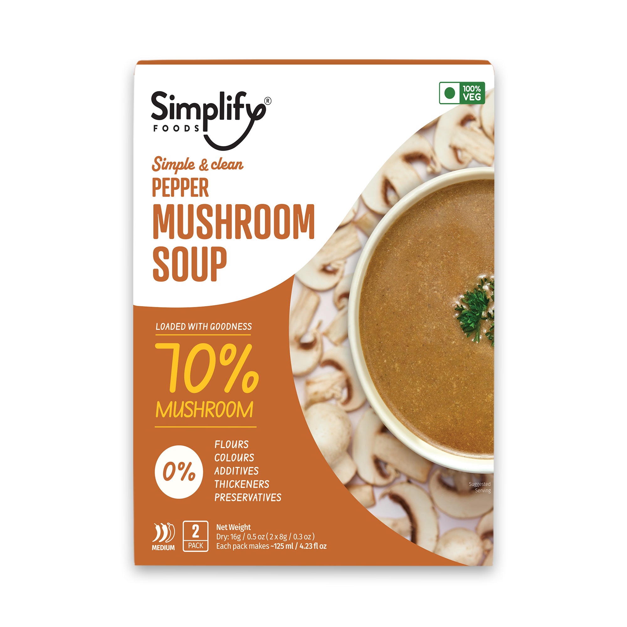 Pepper Mushroom soup - 1 sleeve
