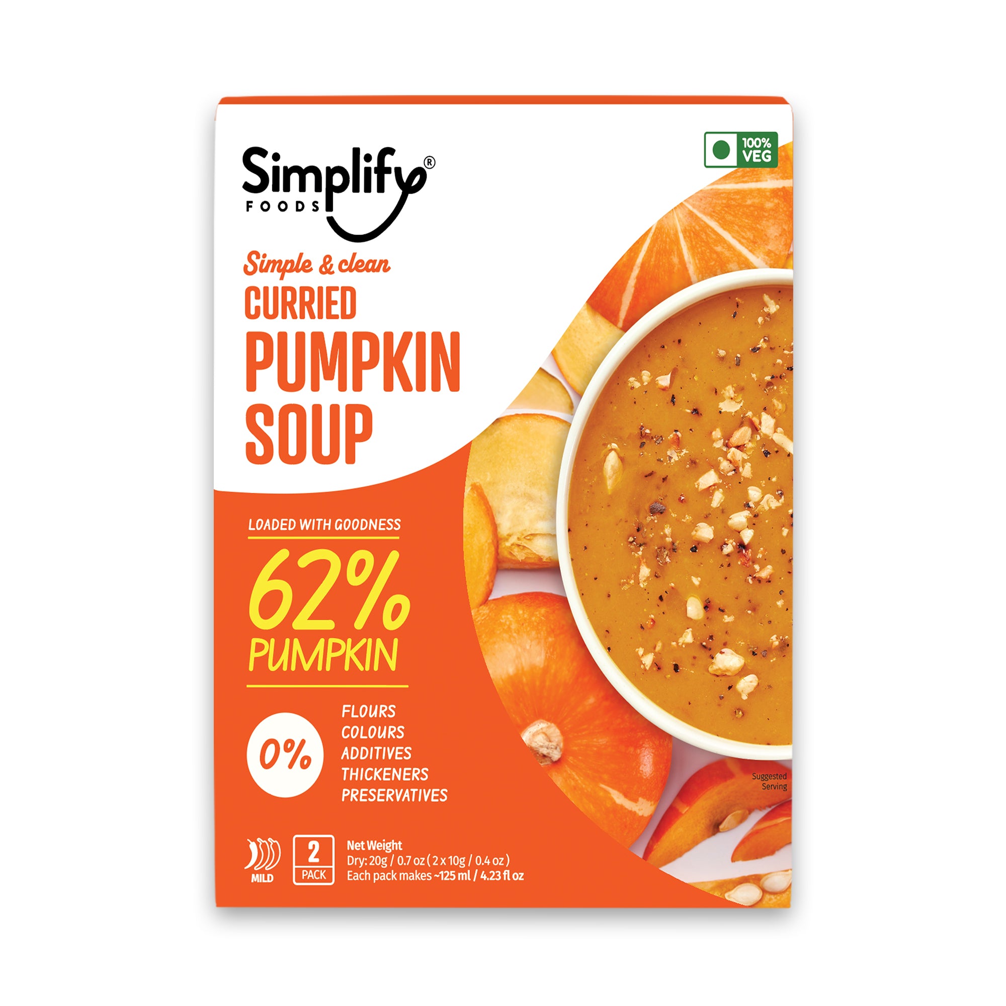 Curried Pumpkin soup - 1 sleeve