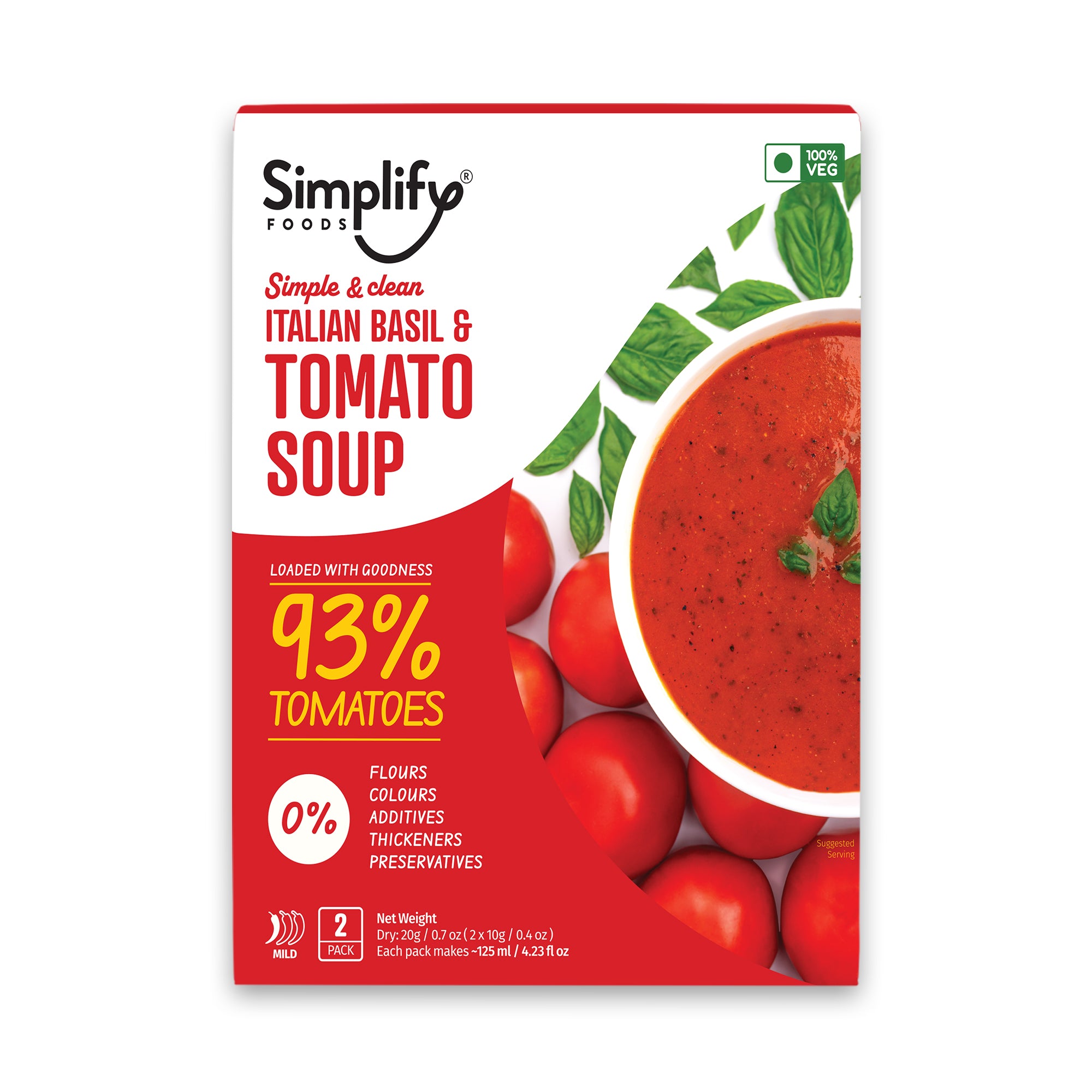 Basil and Tomato soup - 1 sleeve
